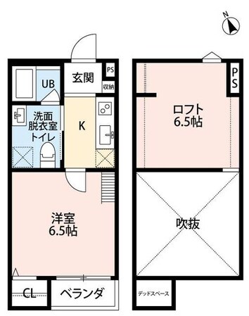 ティースカイみなとの物件間取画像